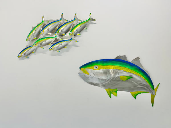 7 kingfish airbrushed  “Blue & Green”