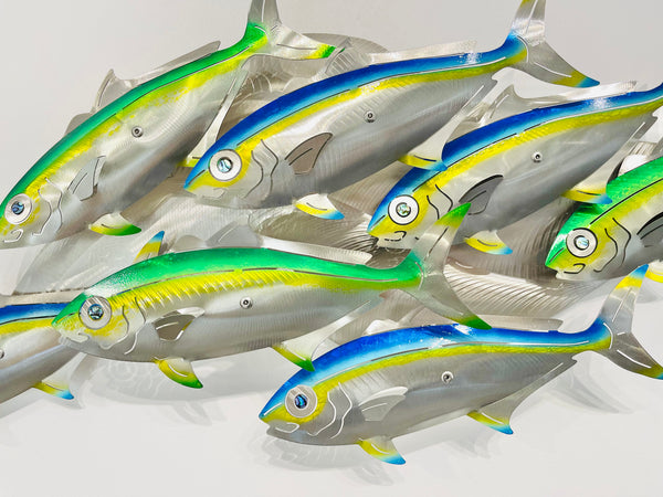 7 kingfish airbrushed  “Blue & Green”